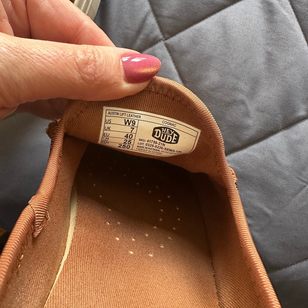 Hey Dude Women's Slip-On Loafers in Cognac/Tan - Picture 5 of 5